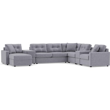 Drew & Jonathan Home Modular One 7-Pc. Sectional With Memory Foam Sleeper