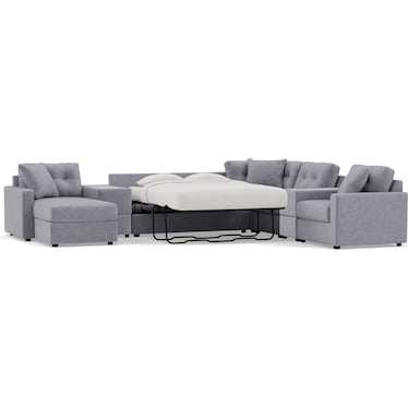 Drew & Jonathan Home Modular One 7-Pc. Sectional With Memory Foam Sleeper
