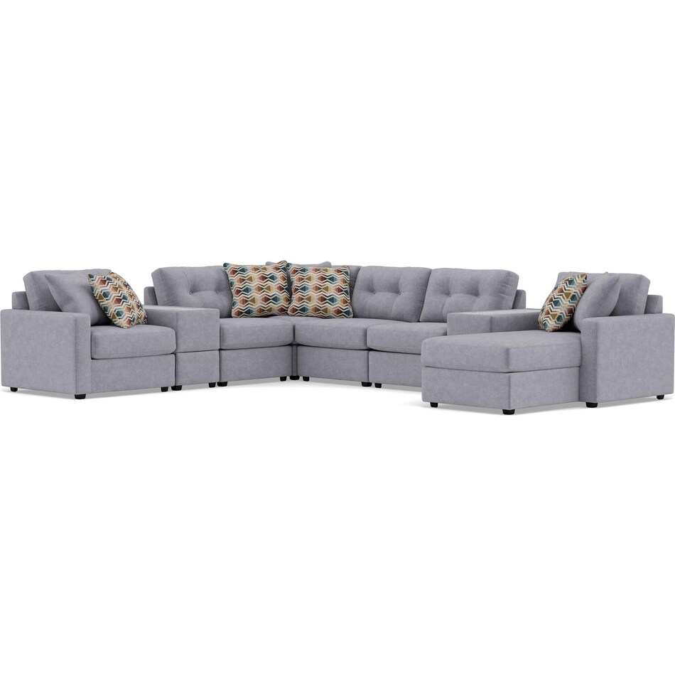 rchd grey sta fab sectional pieces pkg  