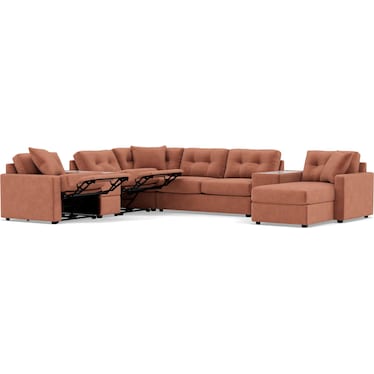 Drew & Jonathan Home Modular One 7-Pc. Wall Saver Power Reclining Sectional With Memory Foam Sleeper