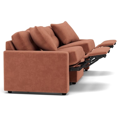 Drew & Jonathan Home Modular One 3-Pc. Wall Saver Power Reclining Sofa in Cantaloupe
