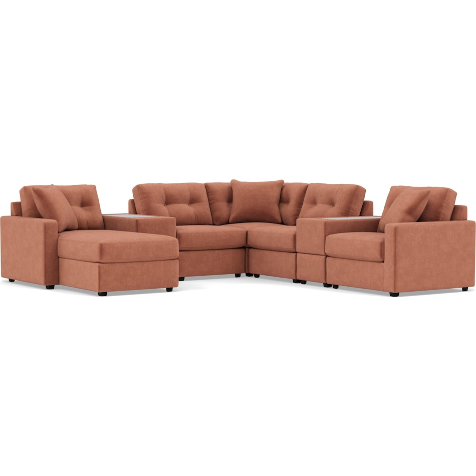 rchd orange sta fab sectional pieces pkg