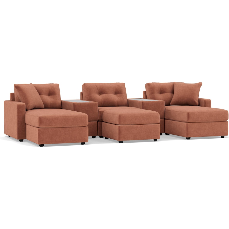 rchd orange sta fab sectional pieces pkg  