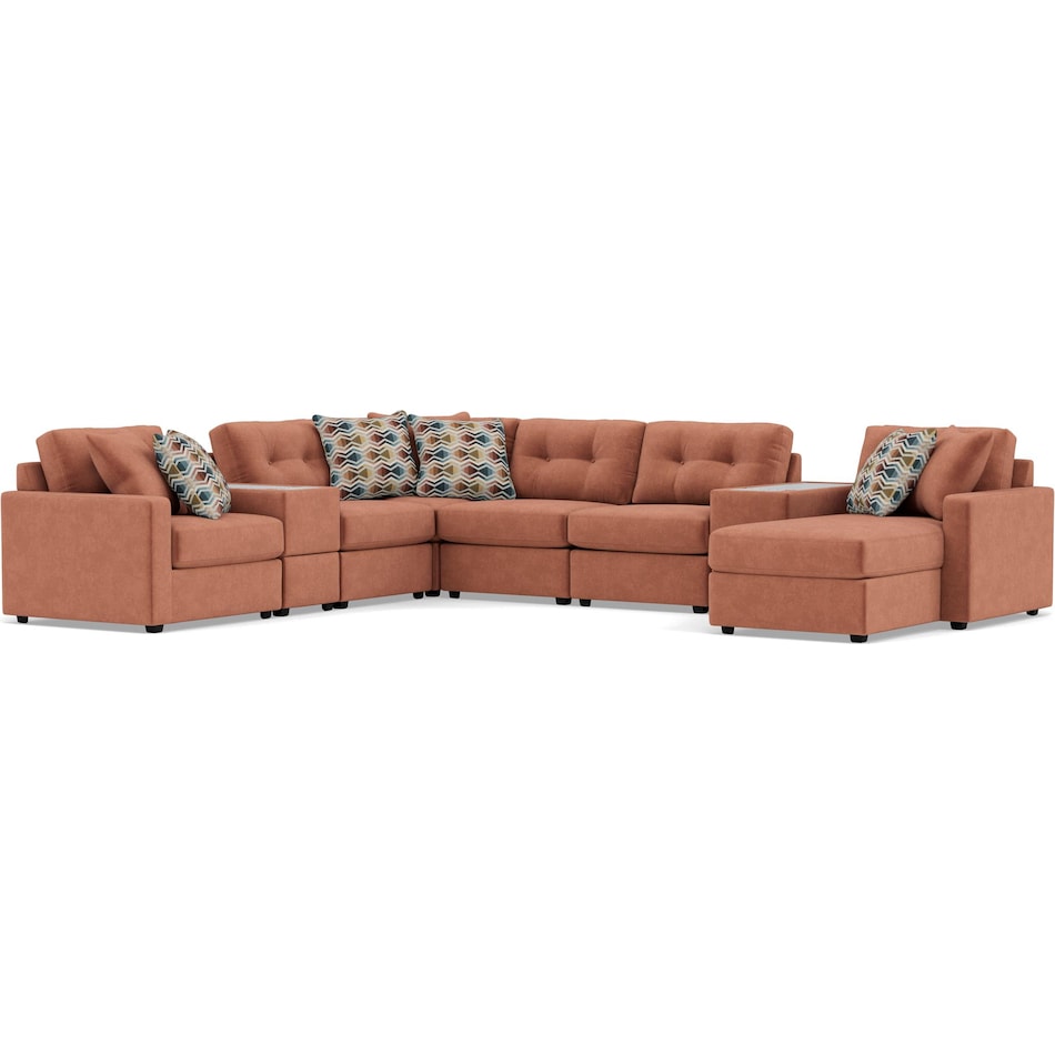 rchd orange sta fab sectional pieces pkg  