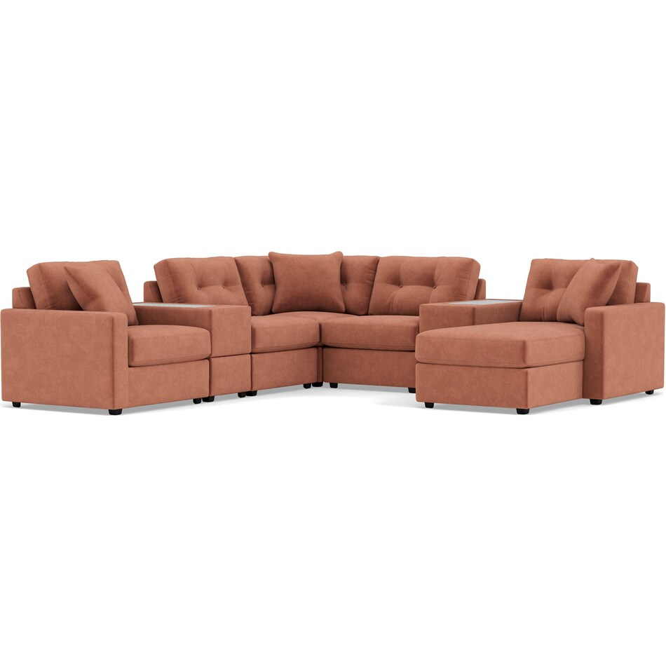 rchd orange sta fab sectional pieces pkg  