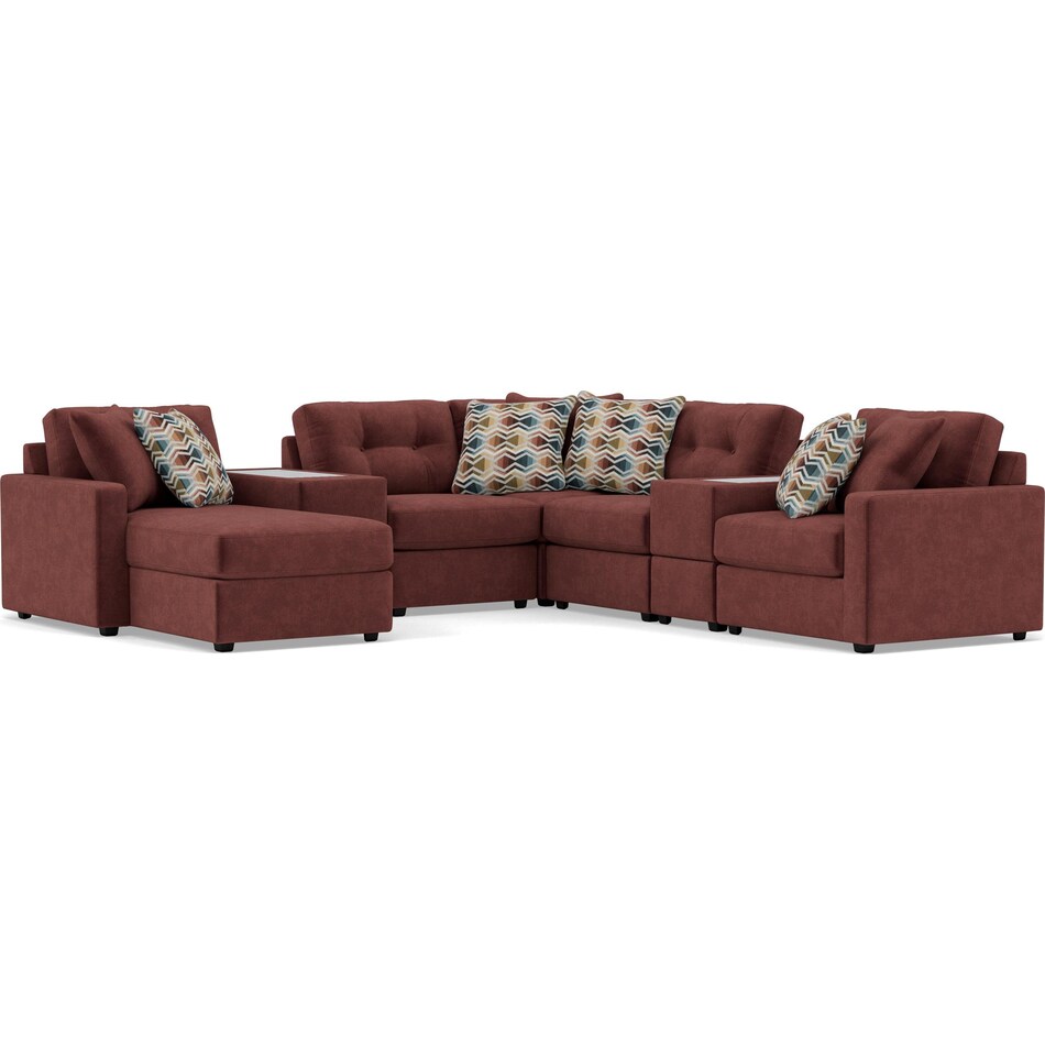 rchd red sta fab sectional pieces pkg  
