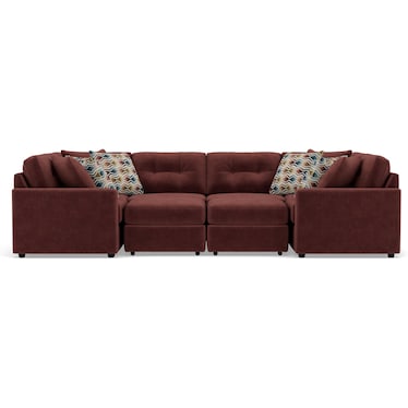 Modular One 10-Pc. Sectional in Merlot