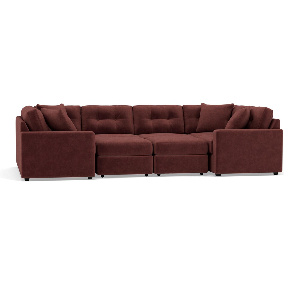 rchd red sta fab sectional pieces pkg  
