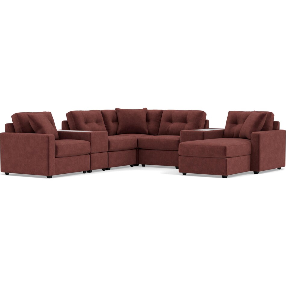 rchd red sta fab sectional pieces pkg  