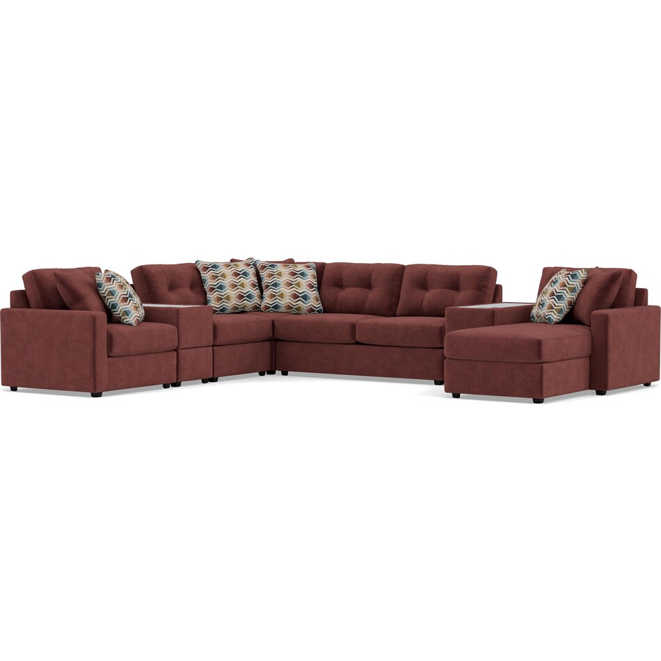 rchd red sta fab sectional pieces pkg  