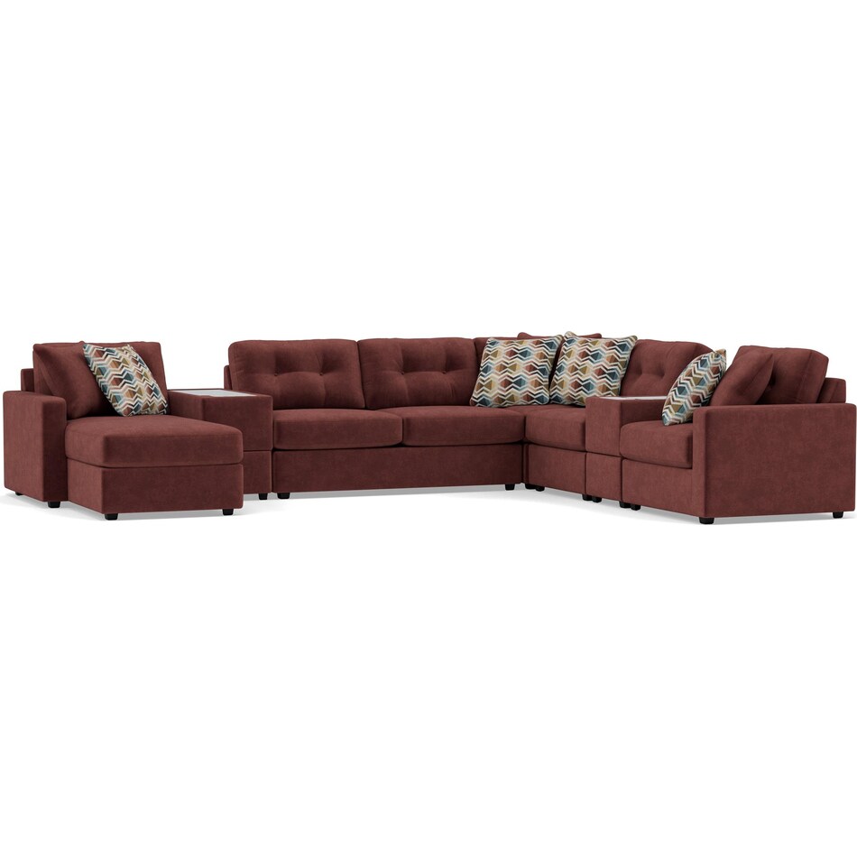 rchd red sta fab sectional pieces pkg  