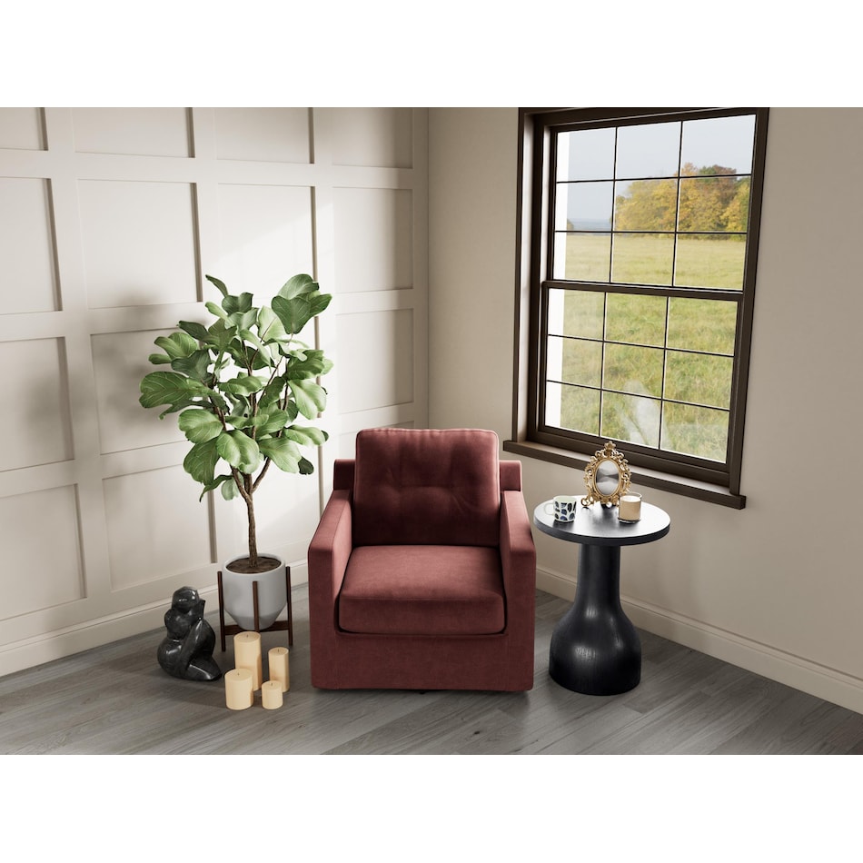 rchd red swivel chair   