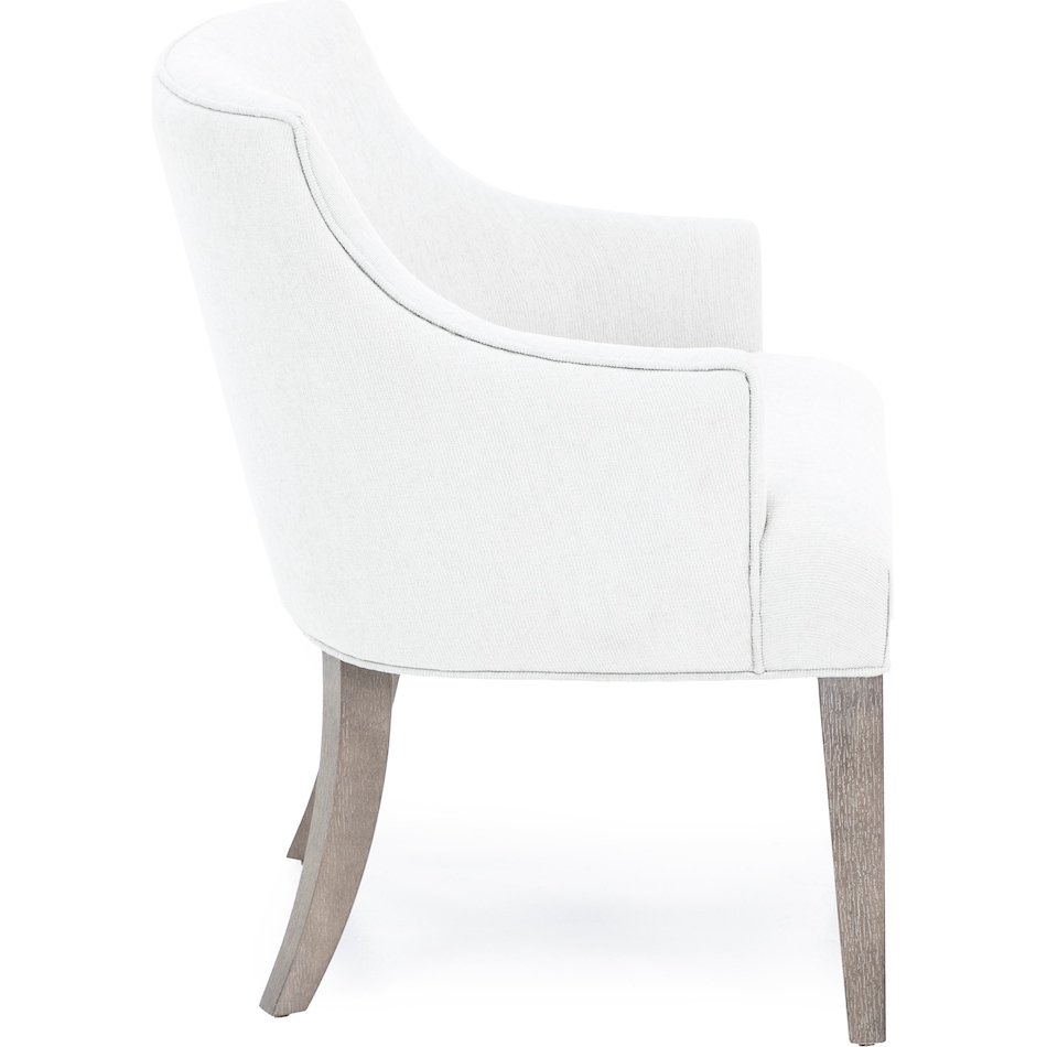 riverside furniture almond frost   polyester inch standard height arm chair   