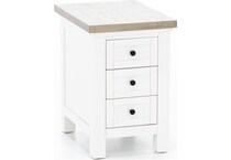 riverside furniture grey chairside table cora  