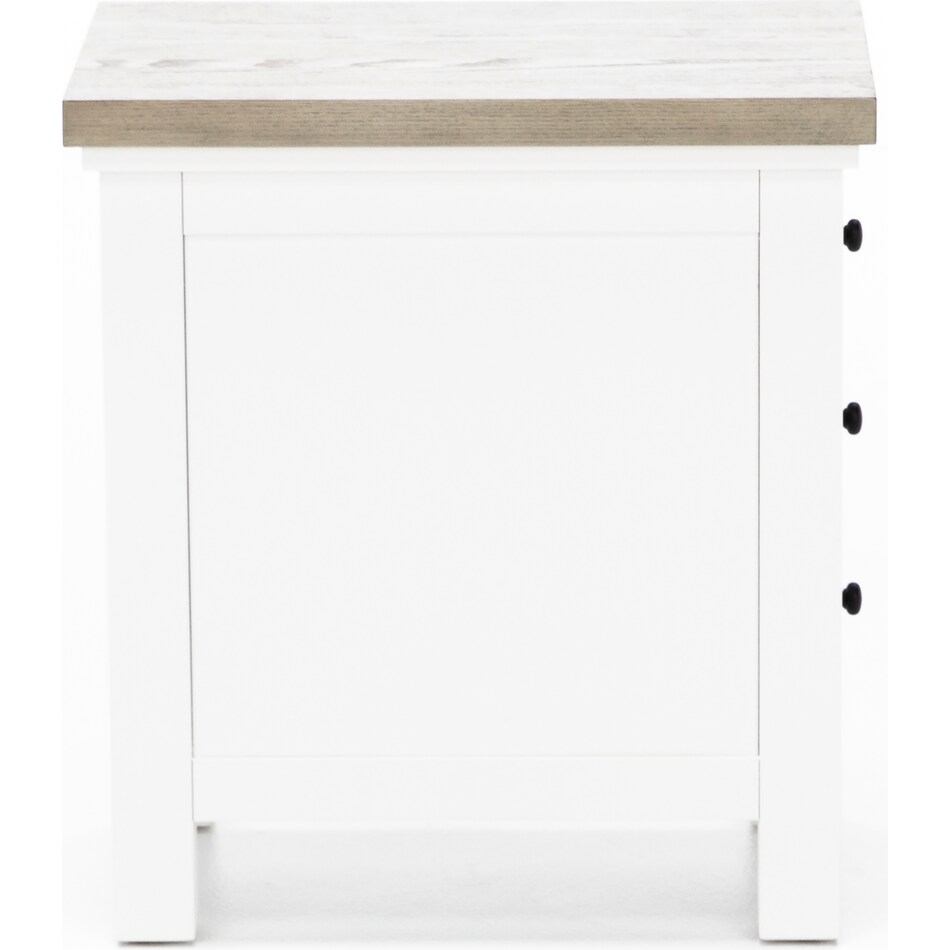 riverside furniture grey chairside table cora  