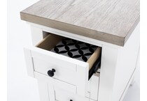 riverside furniture grey chairside table cora  