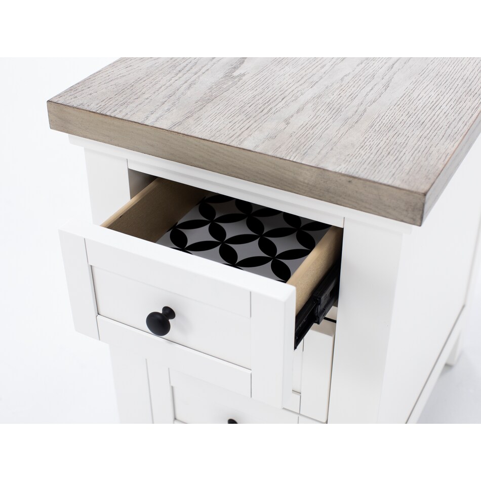 riverside furniture grey chairside table cora  