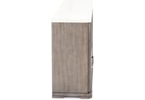 rivr almond frost buffet server sideboard   