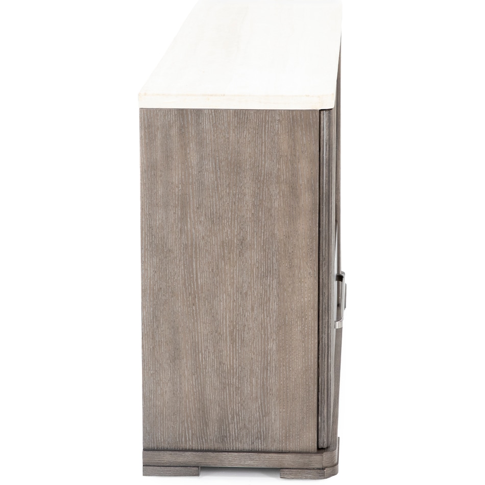 rivr almond frost buffet server sideboard   