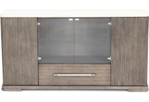 rivr almond frost buffet server sideboard   