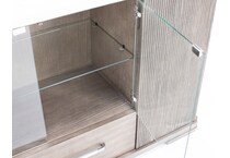 rivr almond frost buffet server sideboard   