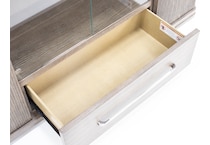 rivr almond frost buffet server sideboard   