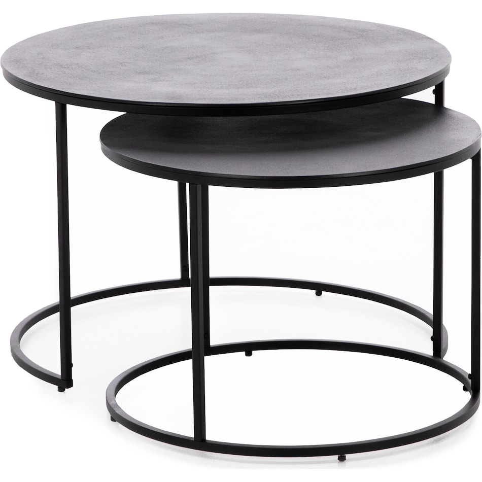 rivr antique charcoal cocktail table dec  