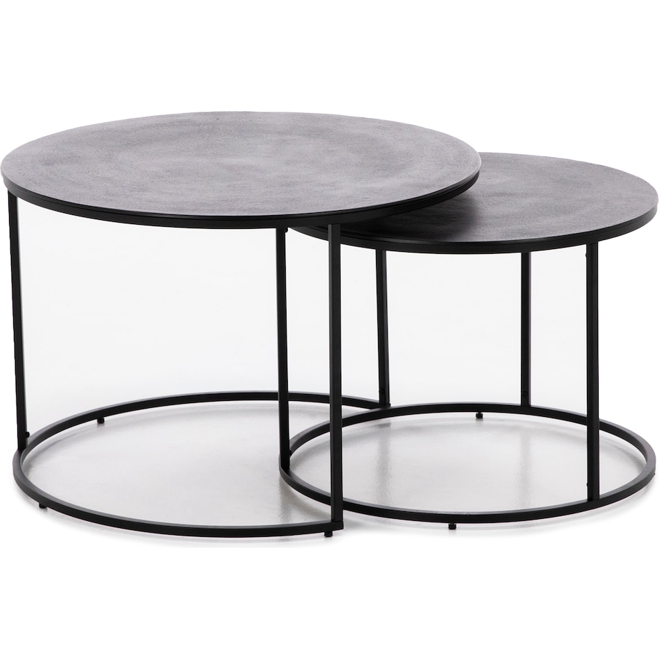 rivr antique charcoal cocktail table dec  