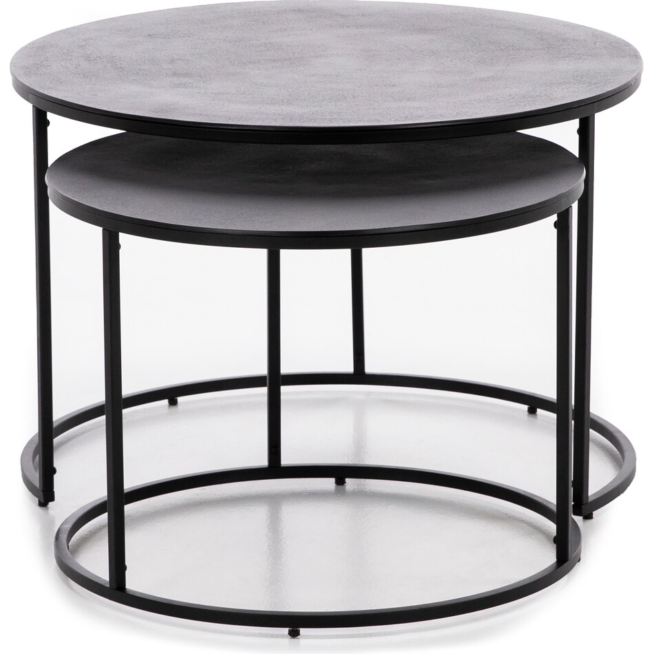 rivr antique charcoal cocktail table dec  