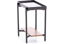 rivr black chairside table lnnox  