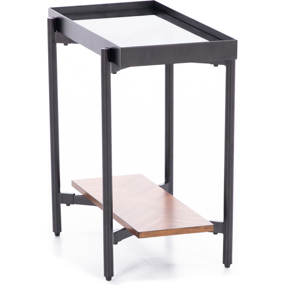 rivr black chairside table lnnox  