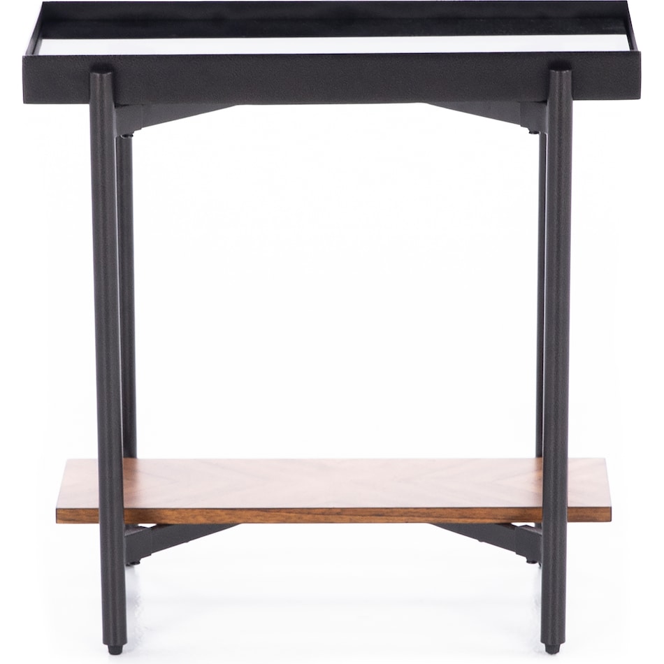 rivr black chairside table lnnox  