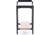 rivr black chairside table lnnox  