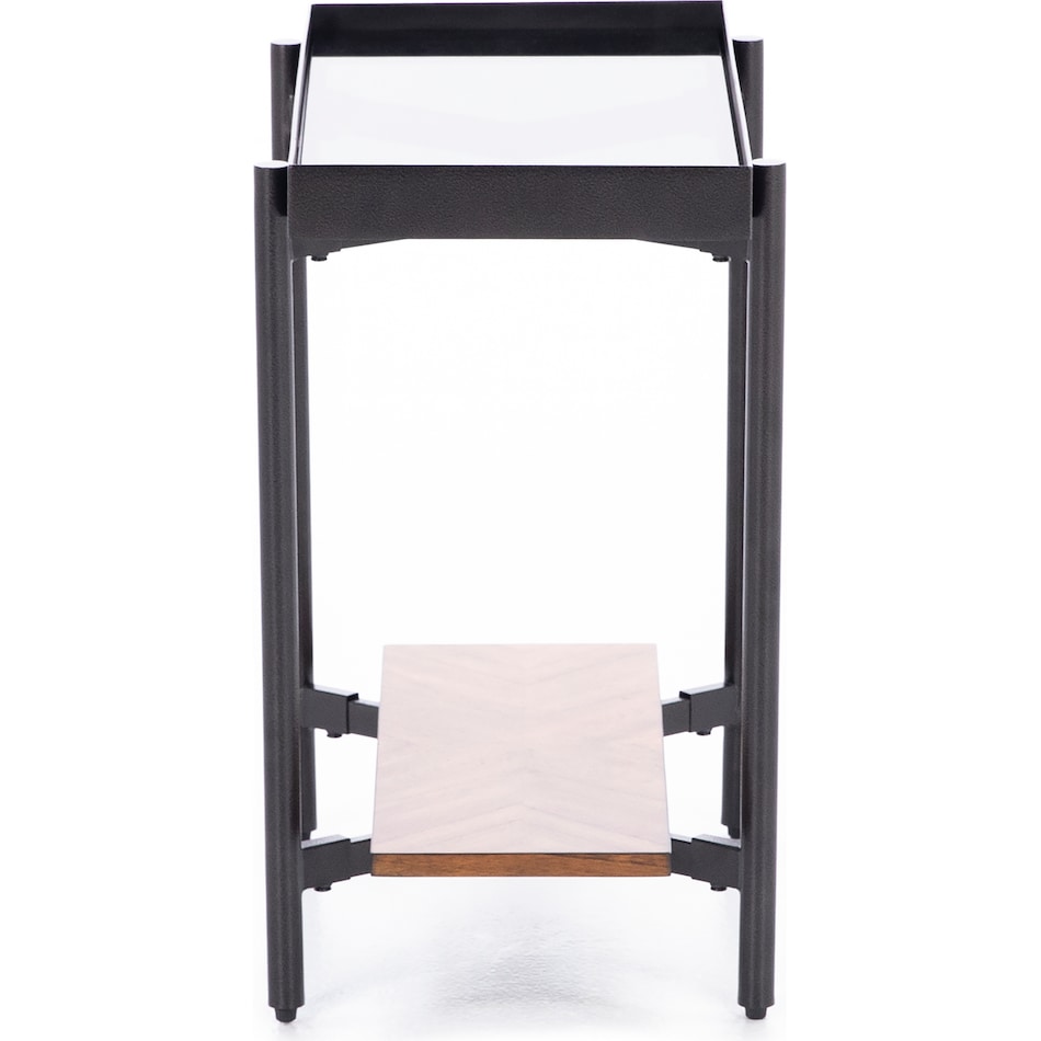 rivr black chairside table lnnox  