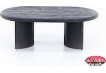 rivr black cocktail table  image tray  