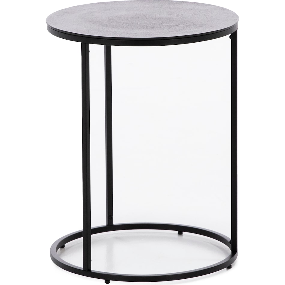 rivr black end table dec  