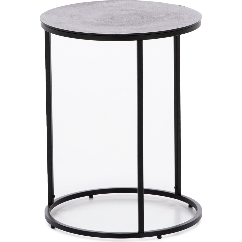 rivr black end table dec  