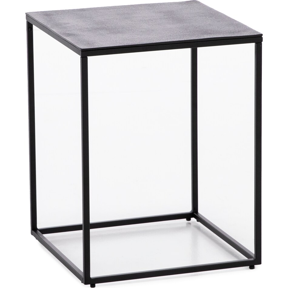 rivr black end table dec  