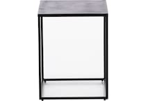 rivr black end table dec  