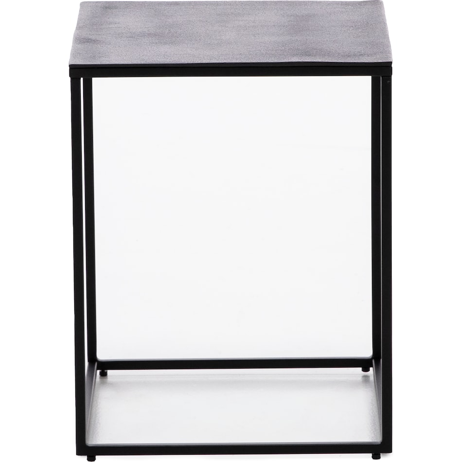 rivr black end table dec  