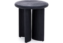 rivr black end table tray  