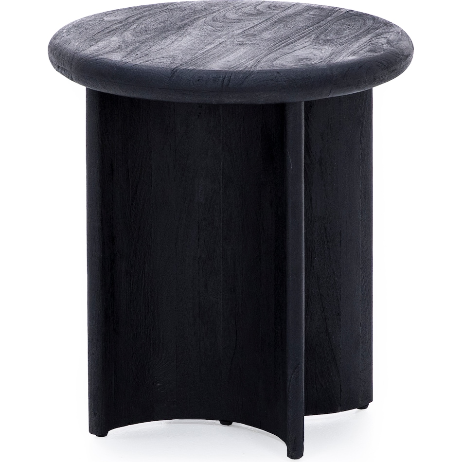 rivr black end table tray  