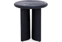 rivr black end table tray  