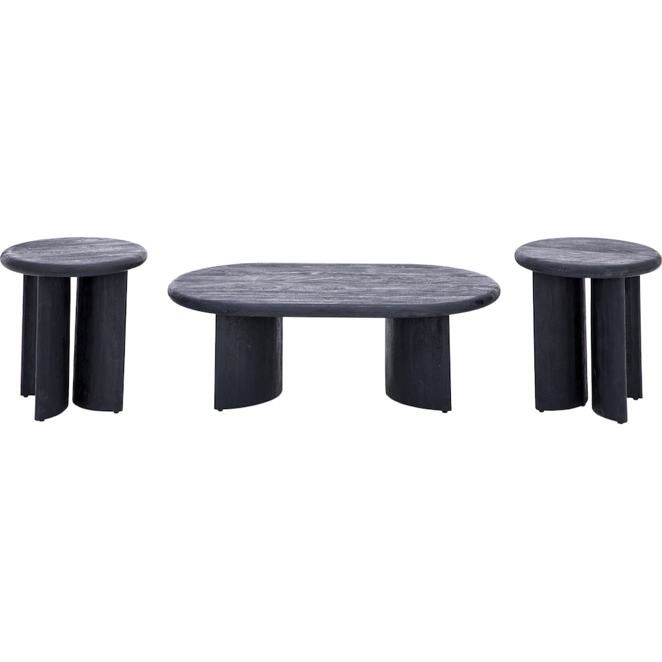 rivr black end table tray  