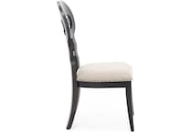 rivr black standard height side chair   