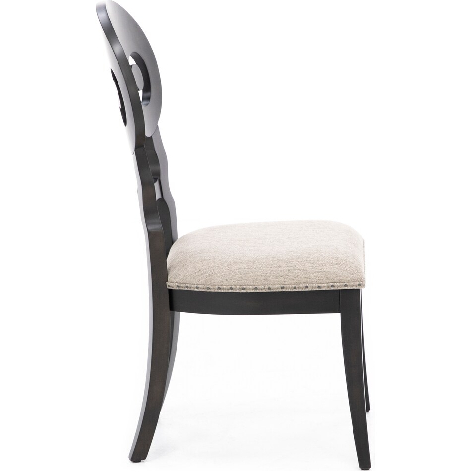 rivr black standard height side chair   