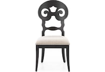 rivr black standard height side chair   