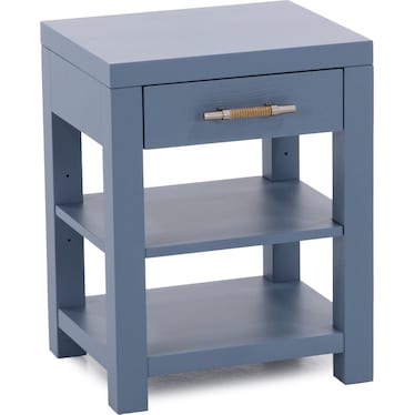 Waverly One Drawer Nightstand In Blue