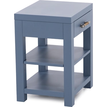 Waverly One Drawer Nightstand In Blue