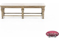 rivr brown inch standard seat height bench  image   